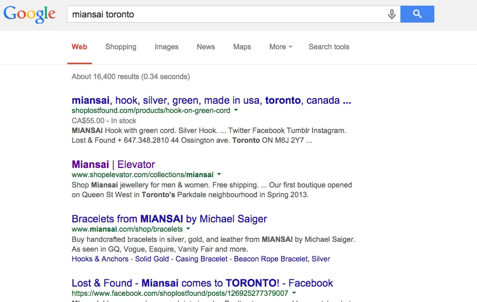 number 1 ranking for miansai bracelets